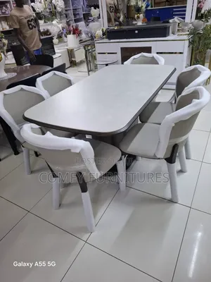 6 Seater Marble Dining Set