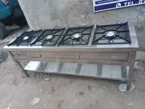 Arapahoe Gas Stainless Steel 4-Burner Cooker Modern Kitchen