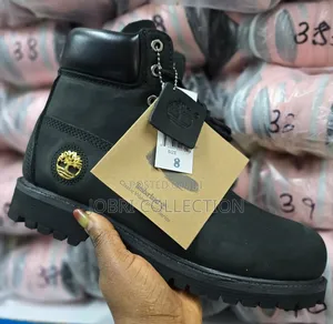 Black Timberland High Quality Leather Boots