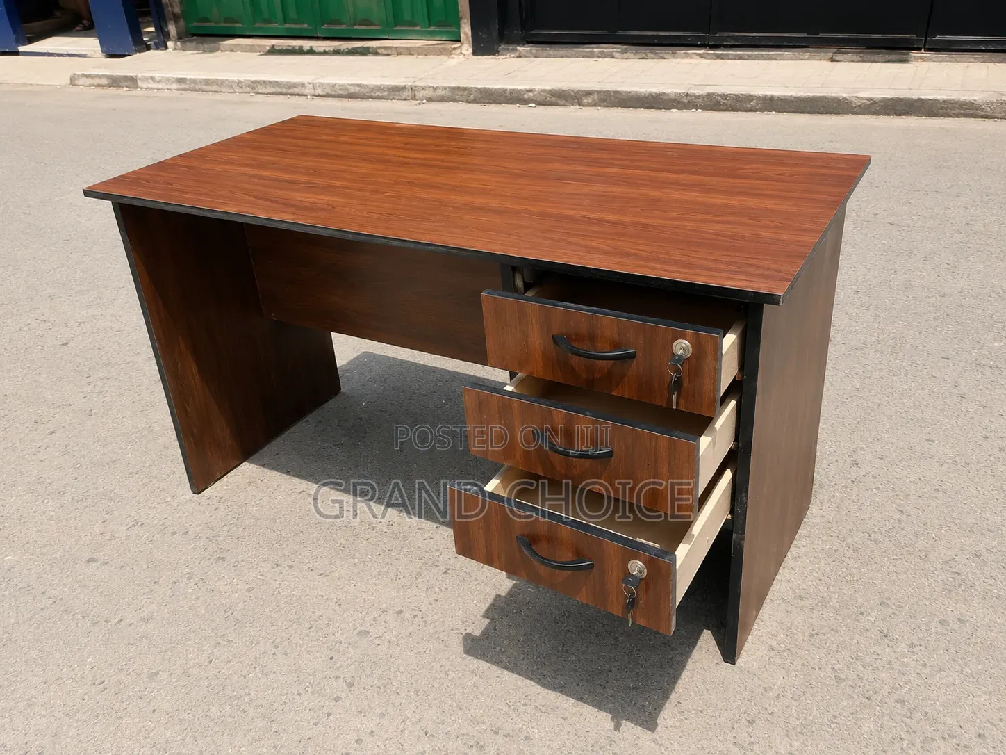 Wooden Office Computer Desk 1.4m Length