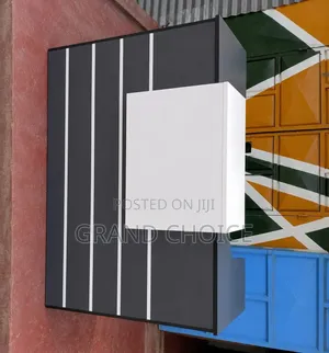 Modern Office Reception Desk With White Front Panel