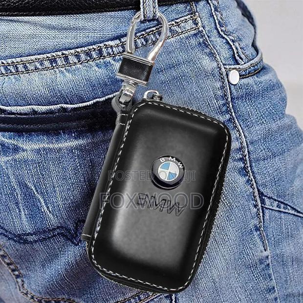 Stylish PU Leather Car Key Cover Case - thumbnail 4