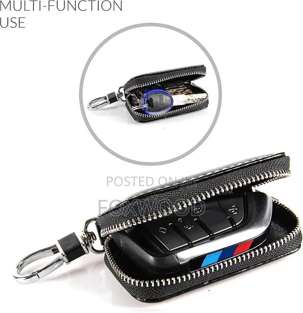 Stylish PU Leather Car Key Cover Case - thumbnail 5