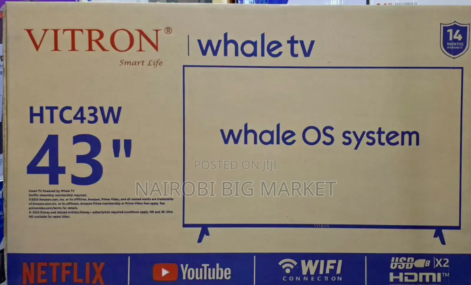 *Vitron 43" Smart Whale TV