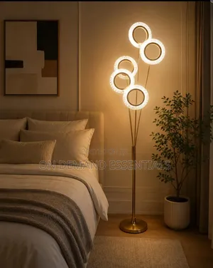 Simple Modern Celestial Rings 5-Head Floor Lamp