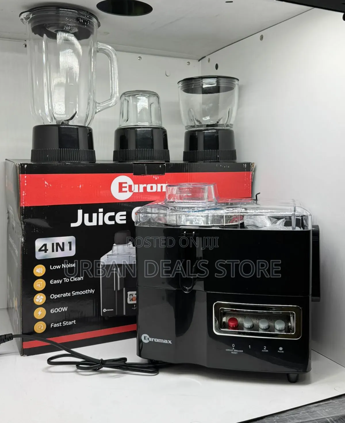 Euromax 4-in-1 Food Processor – 600W