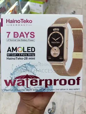 HainoTeko-28 Mini – AMOLED Smart Watch With 3 Straps for Women