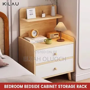 Minimalist Wooden Bedside Table With Drawer