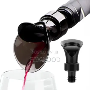 2 in 1 Red Wine Stopper Funnel Flower Shape Pouring