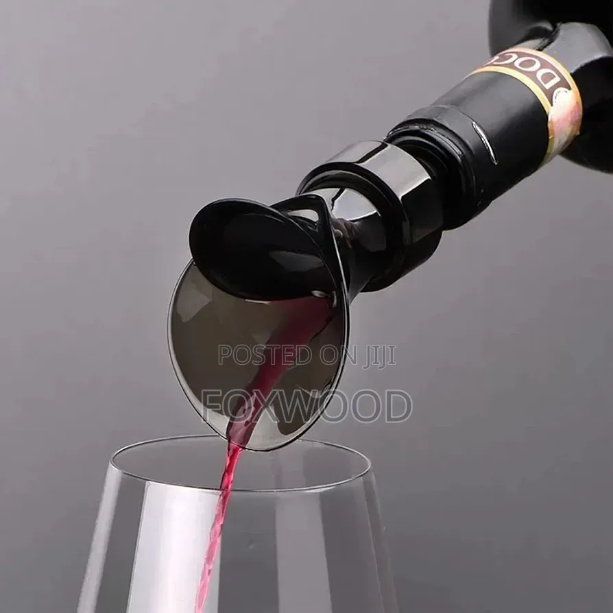 2 in 1 Red Wine Stopper Funnel Flower Shape Pouring
