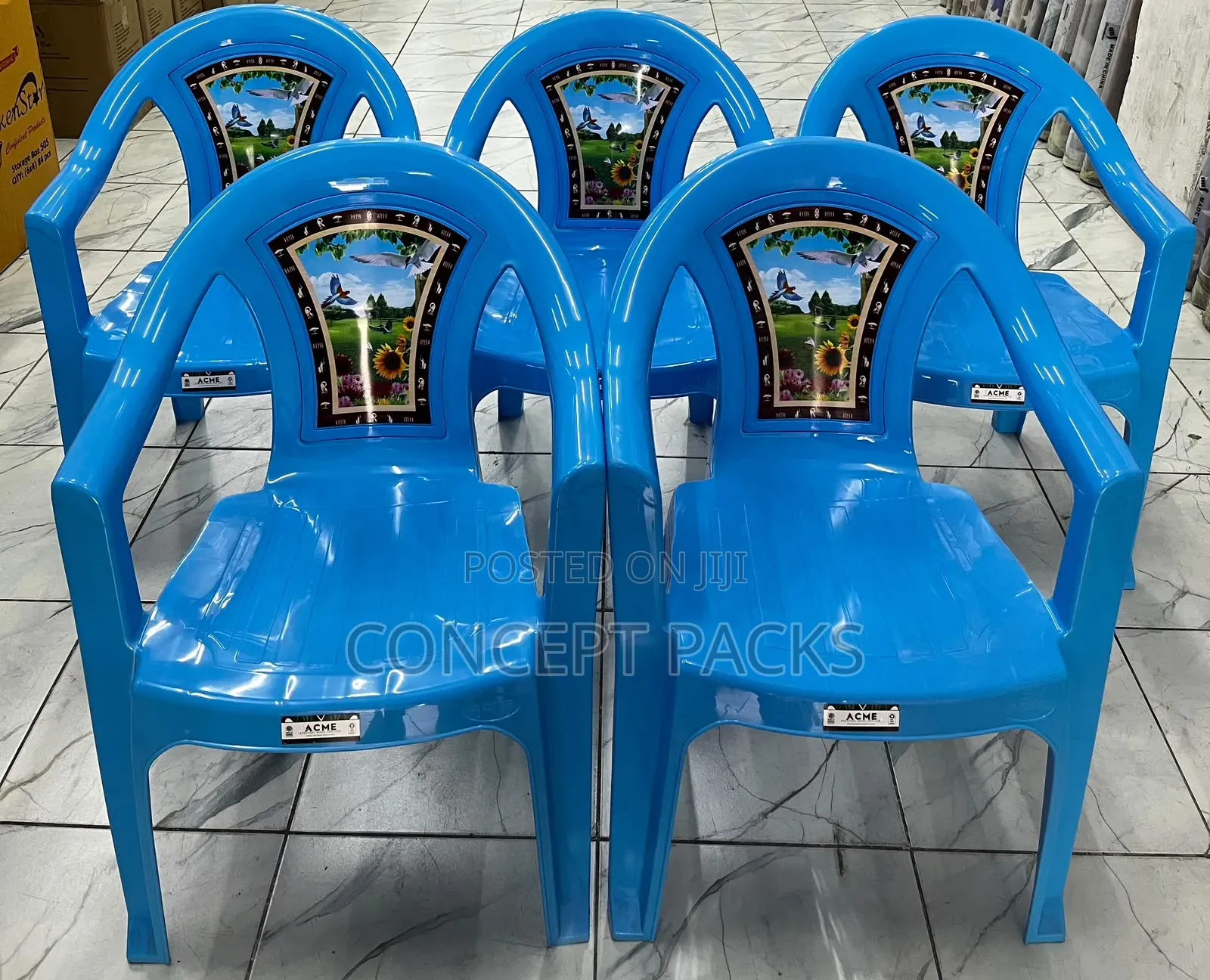Acme Deco Chair Blue.