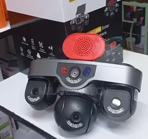Outdoor 4G Solar Triple Lens Security Camera With Siren