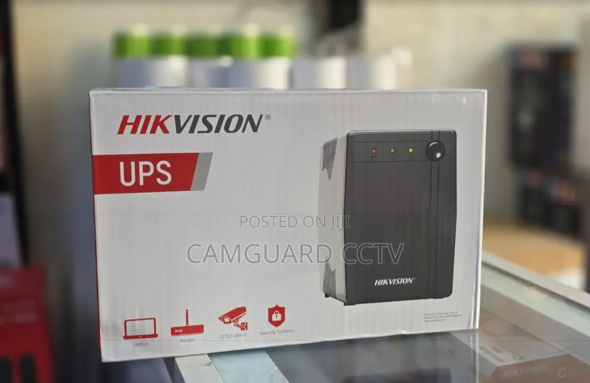 Hikvision 1000VA UPS 600W Reliable Backup With 2 X 12V 7Ah