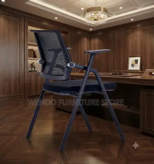 Office Chairs; Foldable Black Office Chair With Armrest