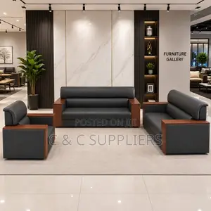 5-Seater Leather Sofa.