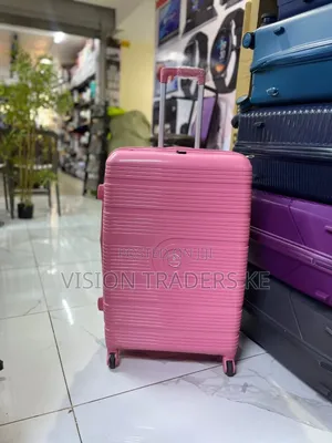 Large Unbreakable Rubber Suitcase -Pink