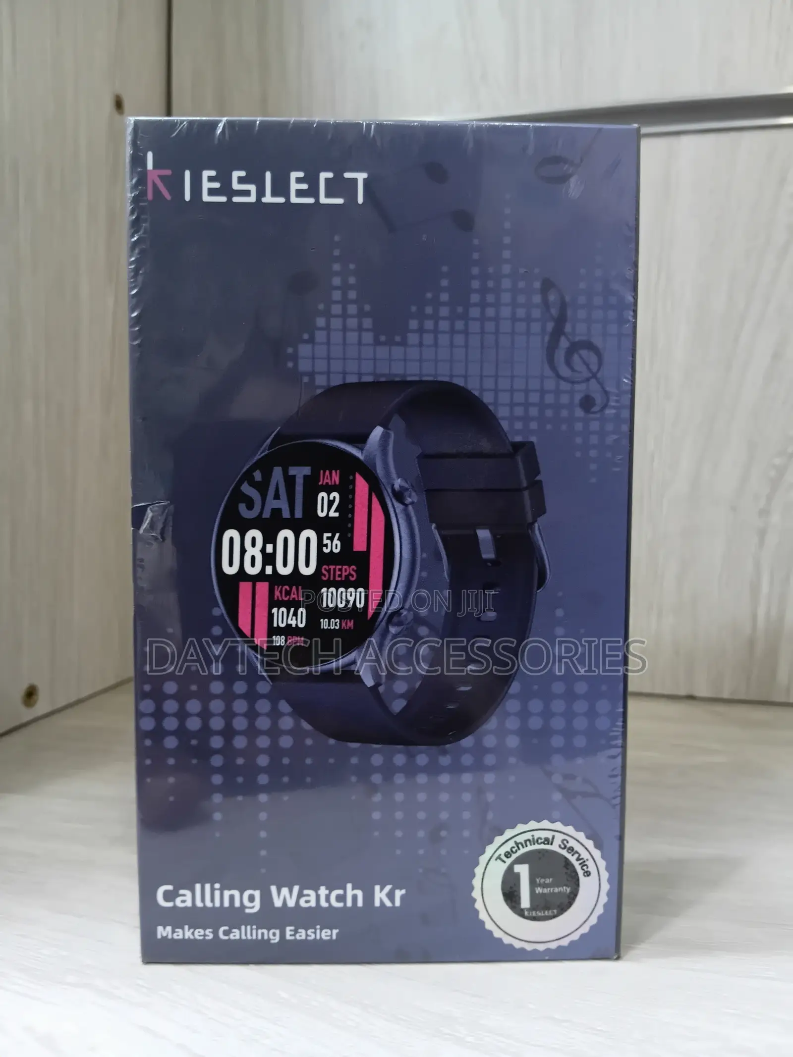 Kieslect KR Calling Smart Watch - Black