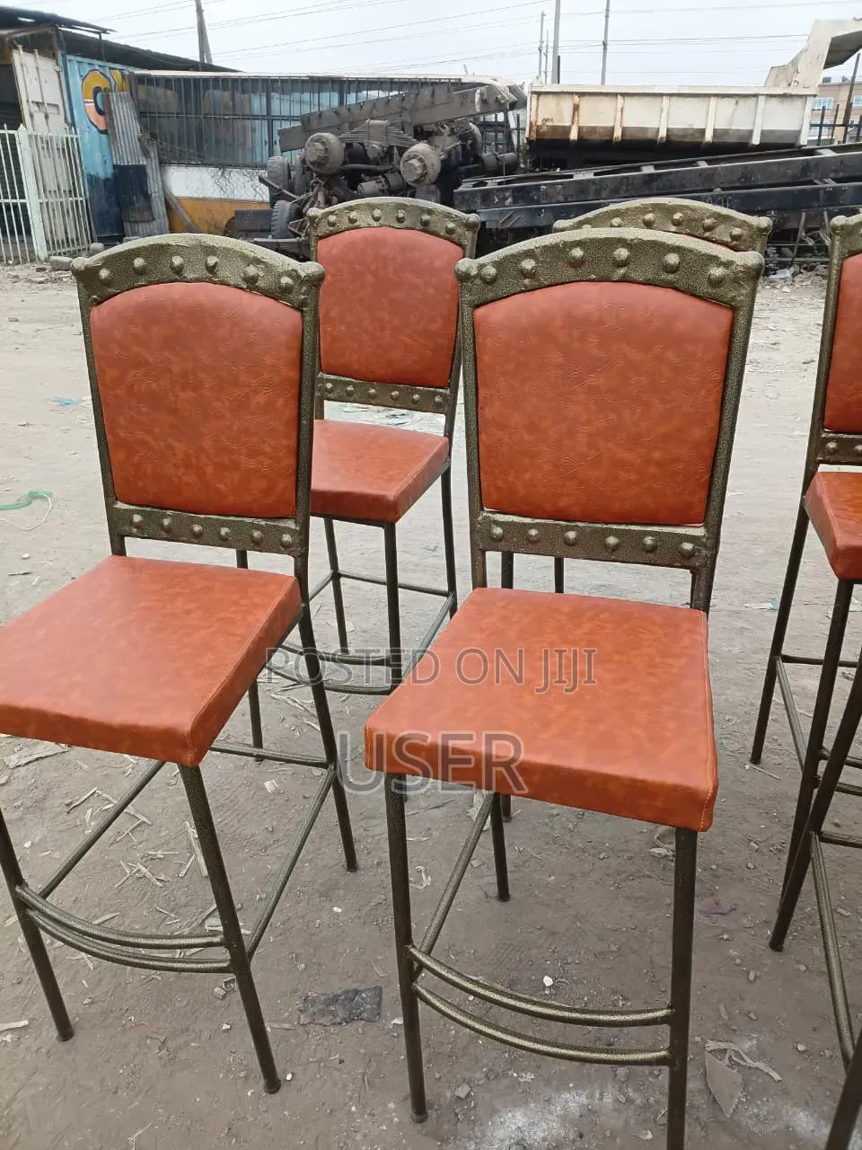 High Restaurant Chairs (Powder Coated)