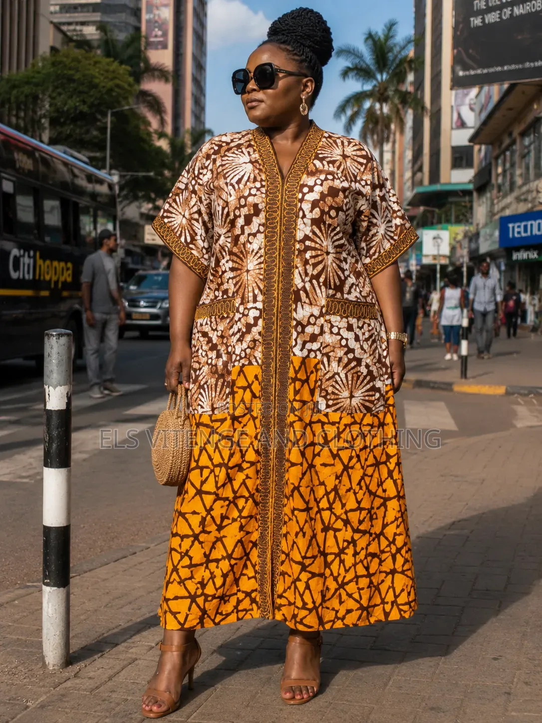 African Embroidered Long Dresses(Batik)