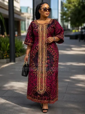 African Embroidered Long Dresses(Batik)