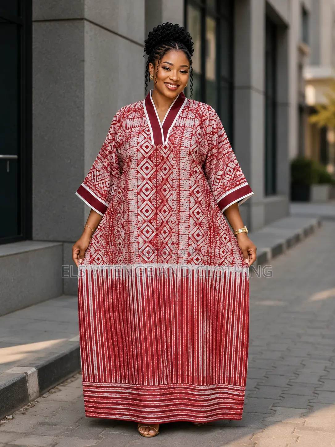 African Embroidered Long Dresses(Batik)