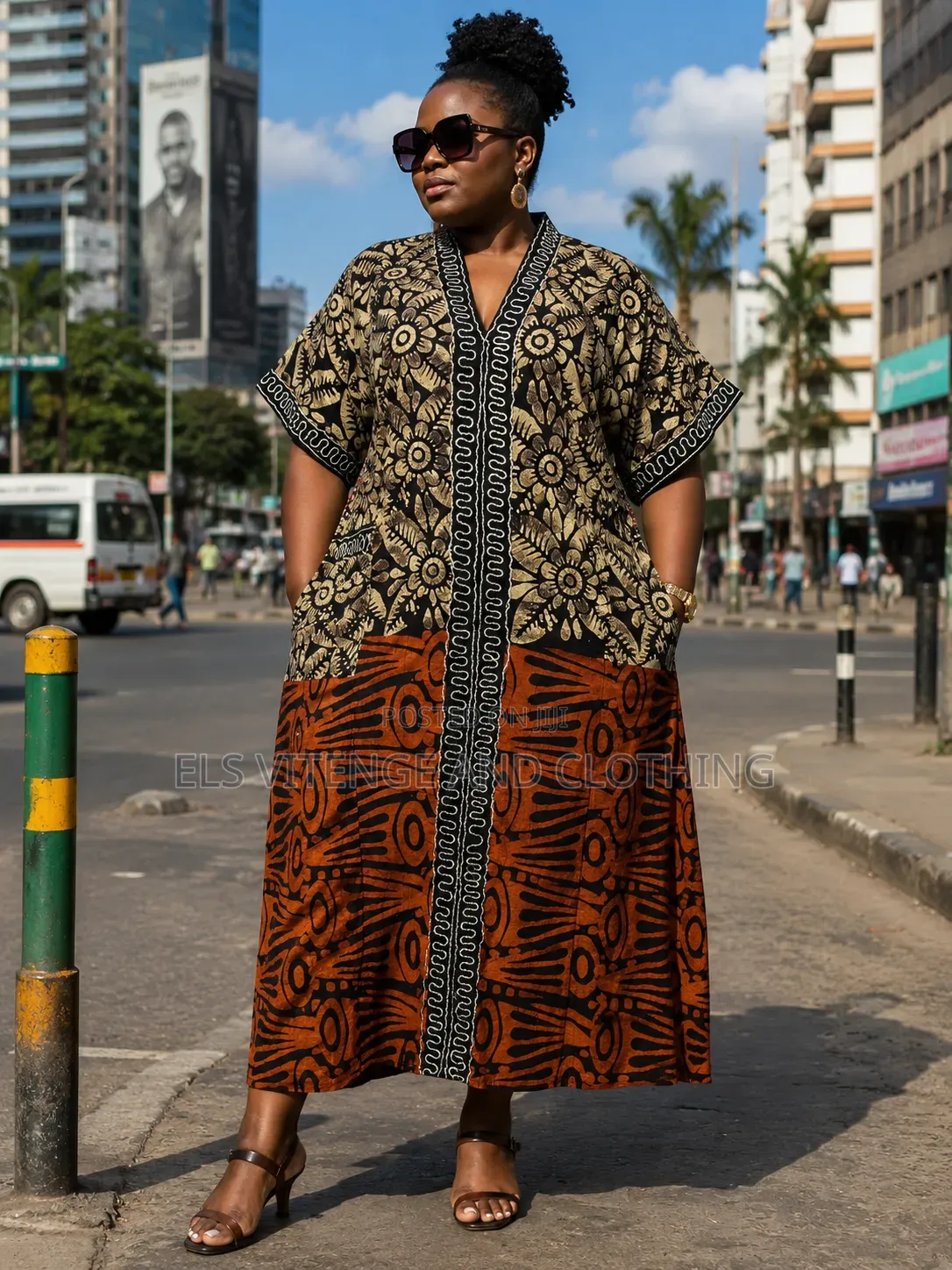 African Embroidered Long Dresses(Batik)