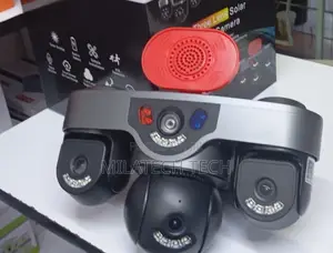 4G Solar CCTV Triple Lens Camera | PTZ | Siren | Night Vision