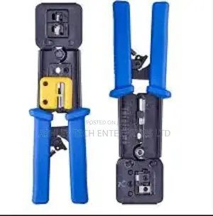 Professional RJ45 Pass Through Crimping Stripping Tool