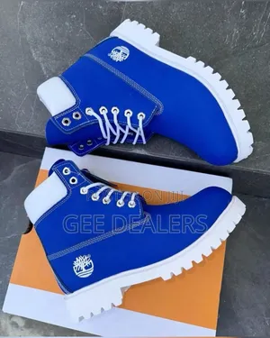Blue and White Timberland Boots,40-45