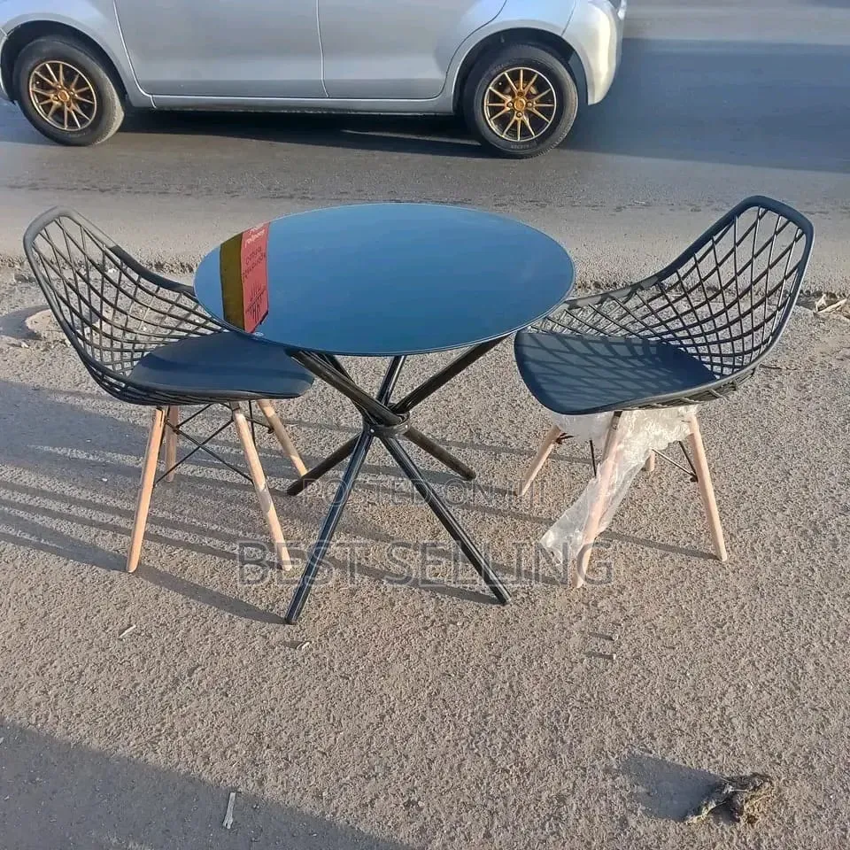 Modern 2 Seater Round Table and Chairs