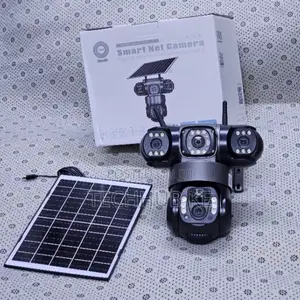 Wireless 4G Solar CCTV Camera Triple Lens With Night Vision