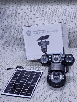 4G SIM Card Solar PTZ Camera With TRIPLE Screen AI Tracking