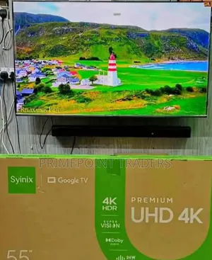 Syinix 55 Inch Google QLED Smart TV – Stunning Quantum Dot Display