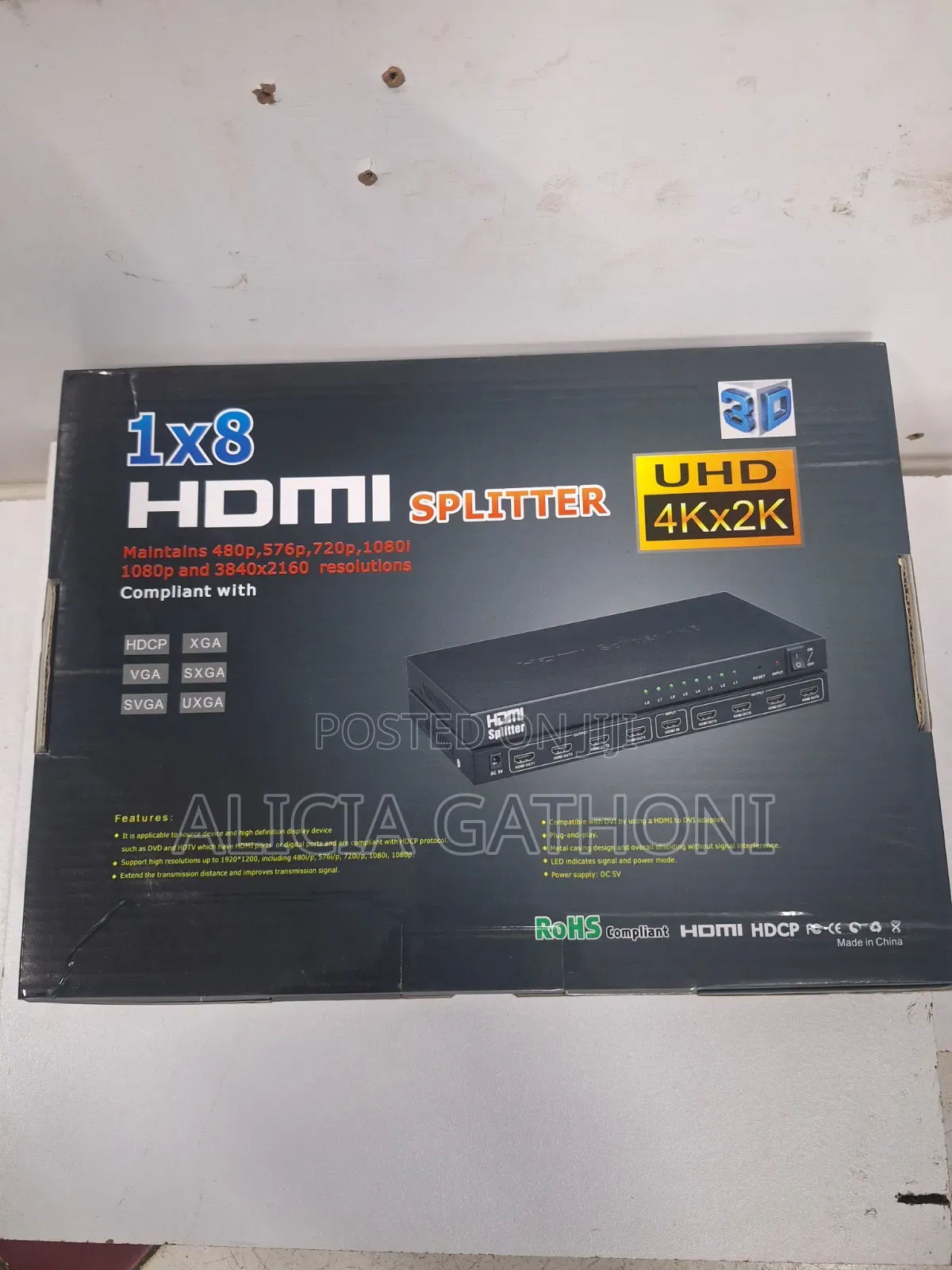 8port Hdmi Splitter 1x8