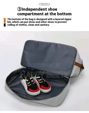 2in1 Compartment Duffle Bags 
Available With 
Shoe Bottom Compartment