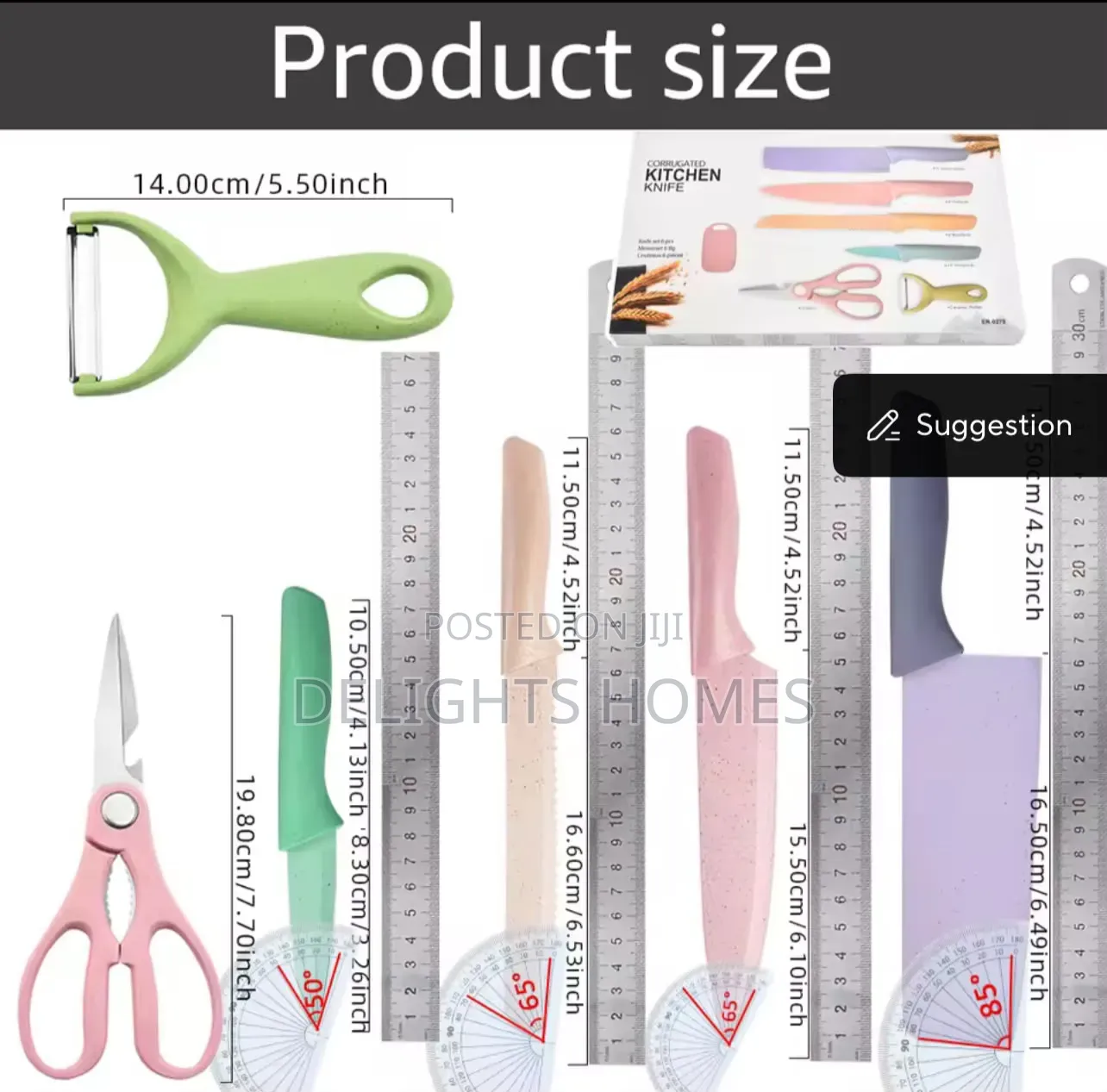 6pcs Corrugated Kitchen Knife Set_ca