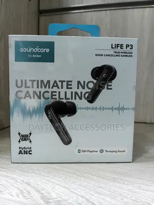 These Are Anker Soundcore Life P3 Earbuds With ANC.