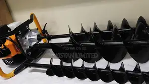 2-Stroke Heavy Duty Petrol Hole Digger Earth Auger Set Includes 3 Bit