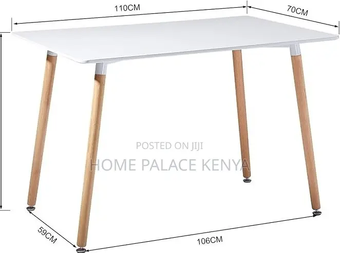 Dining Table: White Oak Albie Rectangular Dining Table
