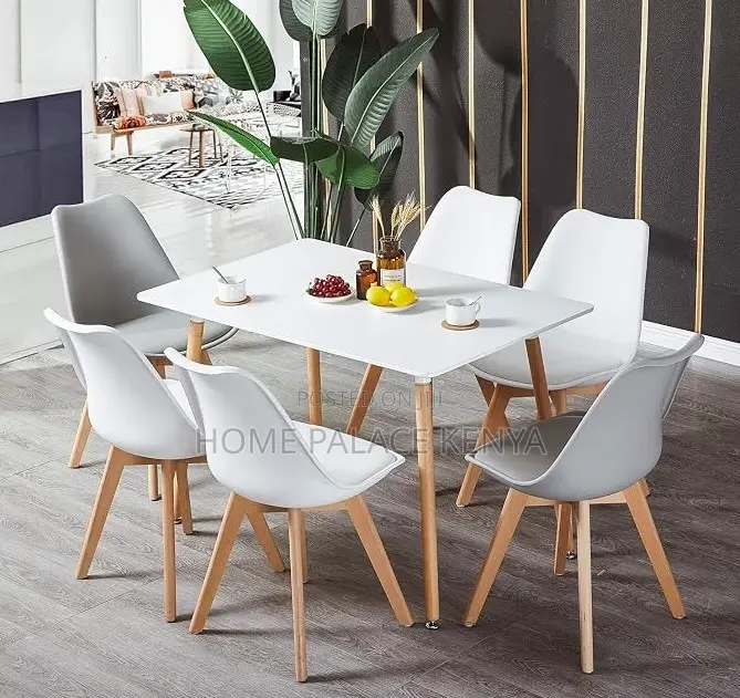 Dining Table: White Oak Albie Rectangular Dining Table