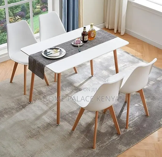 Dining Table: White Oak Albie Rectangular Dining Table