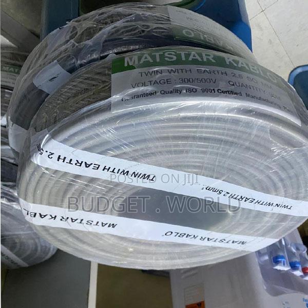 Heavy Duty 2.5mm Flame Retardant Twin Earth Cable 90M Roll - thumbnail 2