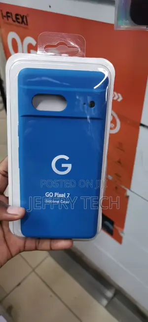 A Blue Silicone Protective Case for the Google Pixel 7
