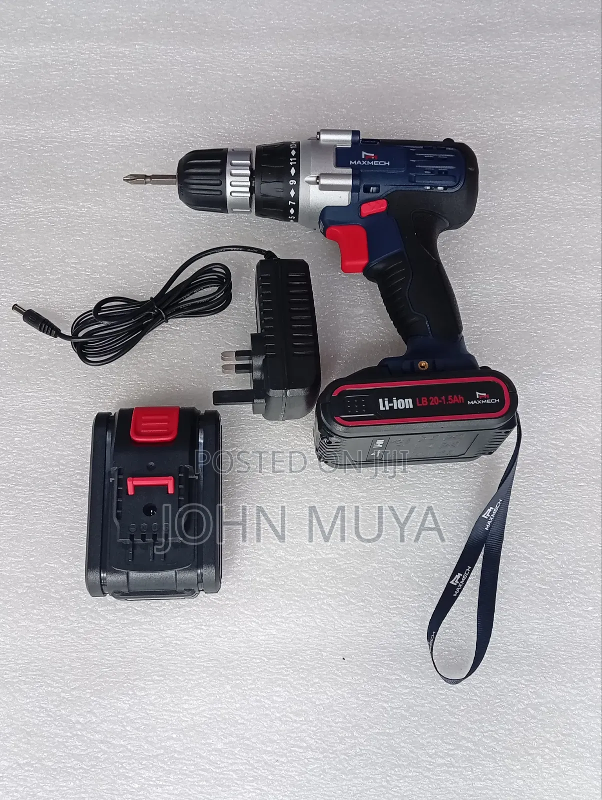 Lithium Ion Battery Powered Cordless Drill