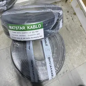 Durable 2.5mm Twin Earth Flame Resistant Electrical Cable