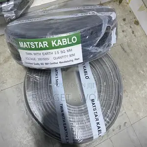 Durable 2.5mm Twin Earth Flame Resistant Electrical Cable