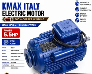 KMAX ITALY Electric Motor - 5.5HP Single Phase 
