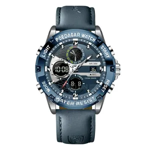 Poedagar Dual With Full Calendar Time Gents Watch E125