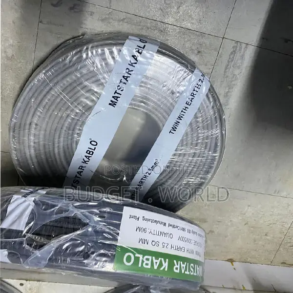 . Professional Grade 2.5mm Twin Earth Cable 90M for Electrical Insta