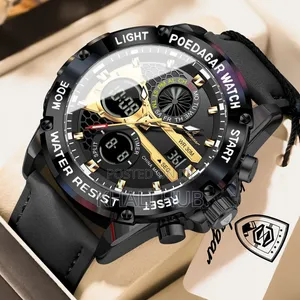 Poedagar Dual Elegant and Fashioned Gents Watch E125